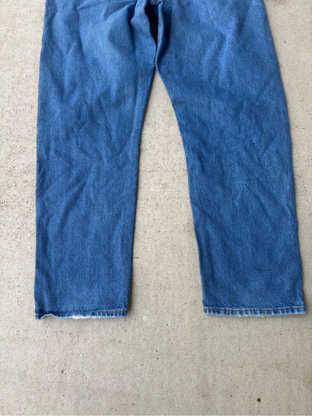 Vintage 90s Wrangler 31MWZ Made in USA Distressed Denim Jeans 36x30.5 High Rise - Picture 4 of 11
